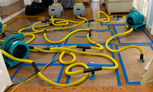 Professional Storm Water Damage Restoration technician working in Lamont, CA